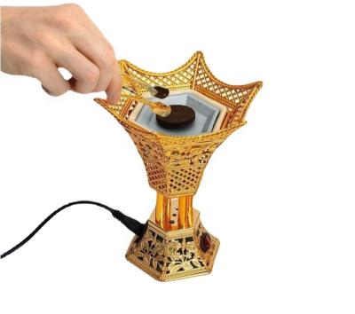 China New Hot Sale Exquisite Religious Metal Censer Portable Home Amazon Incense Stick Holder Burner for sale