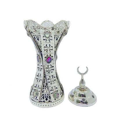 China Vintage Religious Arabic Luxury Censer Middle East Metal Incense Holder Home Decoration for sale