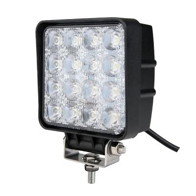 China Trucks Tuff High Power Plus 12V Led Car Light Emark Square 48W Led Driving Work Light Led Work Light for sale