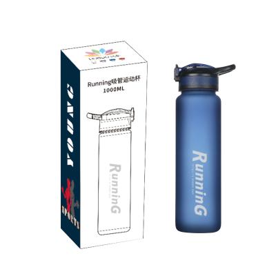 China Portable 650ml 1000ml Bpa Tritan Free Viable Drink Bottle Plastic Water Bottles for sale