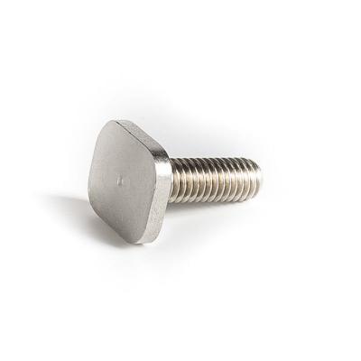 China Custom Square Head Stainless Steel Square Head T-screw Manufacturers CNC Machining Bolt Fasteners for sale