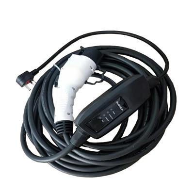 China DUOSIDA EV 2 Charger Cable Residential Portable Mode, 16amp, UK 3 pin to type 1 plug and socket for EVSE for sale