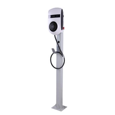 China Residential type - 2 point 32amp ev electric car AC 230V charging wallbox, mode 3 with fixed cable for sale