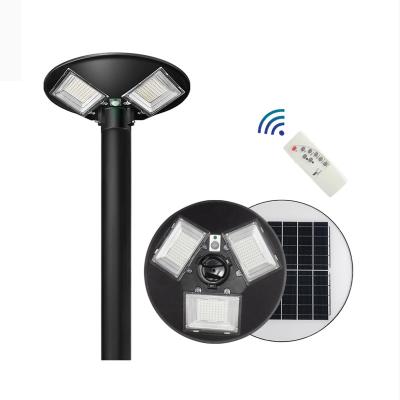 China PIR Lighting Garden Solar Light UFO Solar High Post Round Motion Lumen Lamp Garden Modern Design Wall Street Light for sale