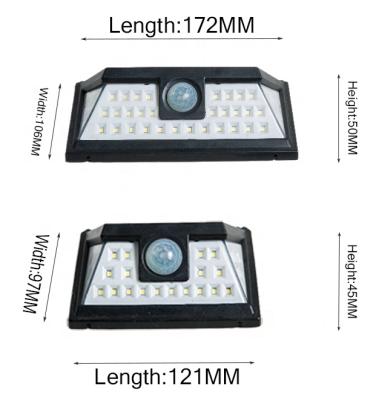 China China Manufacture Good Stability Polycarbonate Solar Security Light With PIR Body Sensing Solar Wall Lamp for sale