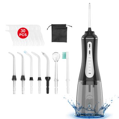 China Effectively Cleaning Teeth 2021 Electric Portable Water Flosser Cleaner Oral Care Smart Irrigator Dientes Dientes 350ml for sale