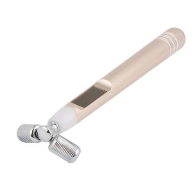 China Deep Cleansing Solar Waterproof V Shape Double Roller Lifting Massage Face Neck Body Care Massager Slimming Beauty Roller Bar for sale