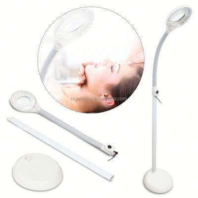 China Factory Price Facial Professional Beauty Magnifier LED Lamp Magnifier Cosmetic Skin Examination Lamp for sale