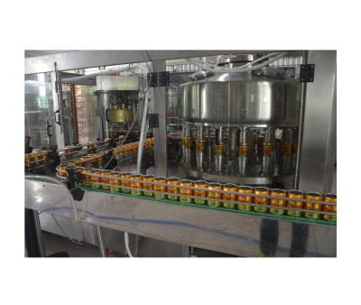 China Metal Can Filling Machine for Complete Can Packing Line Soda Juice Rinsing Sealing for sale