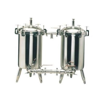 China Manufacturing Plant Food Sanitary Stainless Steel Dairy Milk Filter Duplex Filter for sale