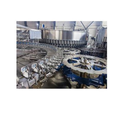 China Automatic Grade Automatic Beer Processing Machine for PET Bottle/Glass Bottle Filling for sale