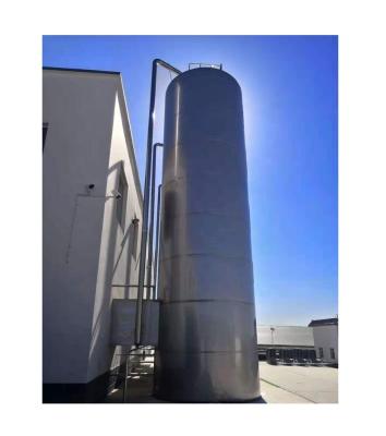 China 20T-100T Capacity Outdoor Milk Silo Stainless Steel 304/316L Material 2.2kw Power for sale