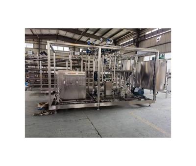 China Manufacturing Plant Full Automatic 2000kg/h Fruit Pulp Tube in Tube UHT Sterilizer Machine for sale