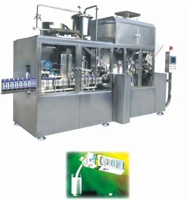 China 2000 Packs/hour Milk Gable Top Packing Machine for Beverage Farms Fully Automatic for sale