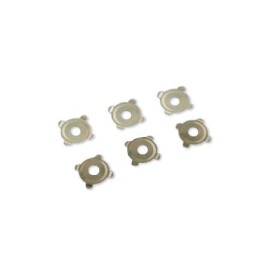 China Custom Telecom Equipment OEM Factory 7.4mm Square Metal Tactile Dome With Hole For Automotive Keypad for sale