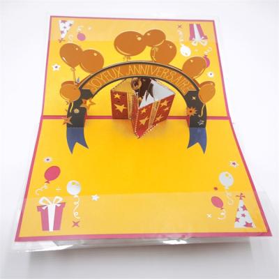 China Europe Luxury Custom Printing Square Shape Printing Joyful Custom Printing Greeting Cards Greeting Cards Display Stand for sale