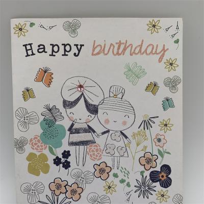 China Europe Luxury 3D Big Cake Custom Printing Pop Up Happy Birthday Greeting Card Custom Printing Paper Display Stand for sale