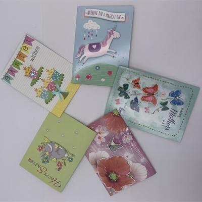 China Custom Happy Easter DIY Paper Printing Wish Mother's Day Greeting Card 4 Color Custom Printing Greeting Cards for sale