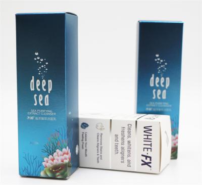 China Wholesale Recyclable Custom Logo Printed Teeth Whitening Paper Gift Box Packaging White Blue Custom Teeth Whitening Kit Paper Gift Box for sale