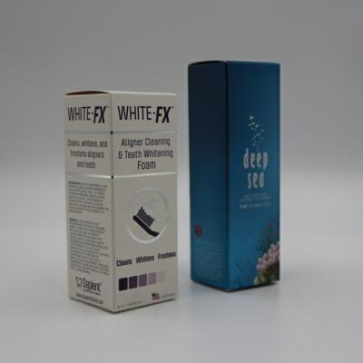 China Wholesale Recyclable Custom Logo Printed Teeth Whitening Paper Gift Box Packaging White Blue Custom Teeth Whitening Kit Paper Gift Box for sale