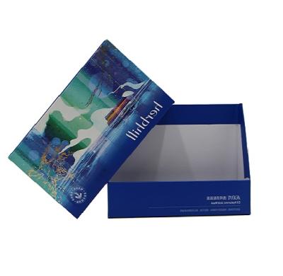 China Manufacturers Custom Wholesale Cosmetic Gift Boxes Recyclable and Pharmaceutical Gift Boxes are made of coated paper and gray board for sale