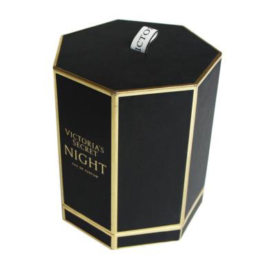 China Custom Logo Luxury Hexagonal Gift Box Recyclable Packaging Cylinder Luxury Gift Box Custom Hexagon Gift Box With Ribbon Handle for sale