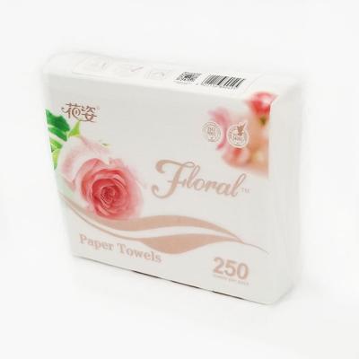 China Floral Ultra Strong 250sheets Paper Napkins for ROMANTIC PINK for sale