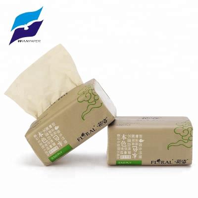 China Environmental friendly 3 ply 130 sheets bamboo pulp facial tissue for office and hotel for sale