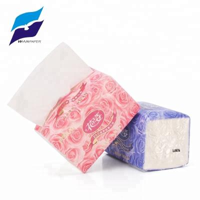 China Soft Comfortable High Quality 250 Ply Floral Sheet Cheap Soft Facial Tissue 2 Pack for sale