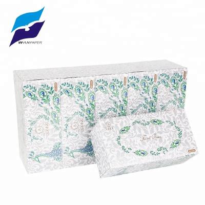 China 5 box natural white top grade packing soft blank personiszed wood pulp facial tissue paper towel for wholesale for sale