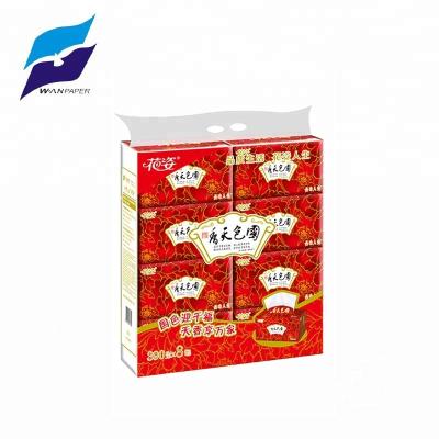 China Quality 4 Ply 130 Sheets Facial Tissue Paper Eco - Friendly Soft Box For Office for sale