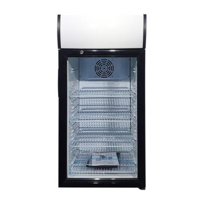 China UNIBAR USDF-80T-1 COMPRESSOR UNIBAR Beer Fridge Display Refrigerator Glass Door Drinks Fridge Cold Countertop Display for sale