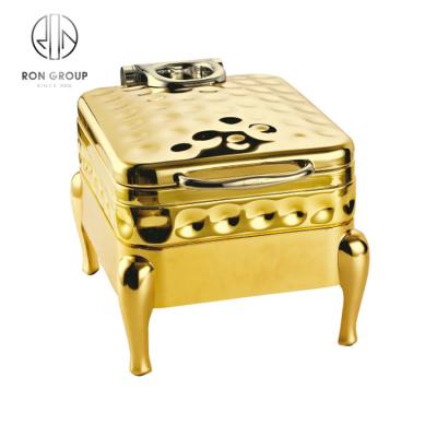 China Hotel Buffet Food Equipment Hotel Restaurant Dubai Food Warmers Shake Pot Chafing Dish Set Hot Luxury Food Warmers For Sale for sale