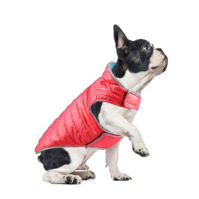 China High Quality Sustainable Waterproof Winter Reversible Pet Down Jacket for sale