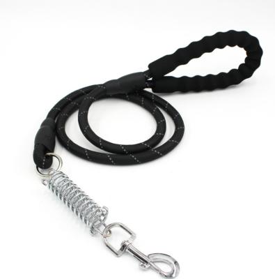 China Explosion Proof Shock Absorbing Nylon Spring Dog Leash Reflective Reflective for sale