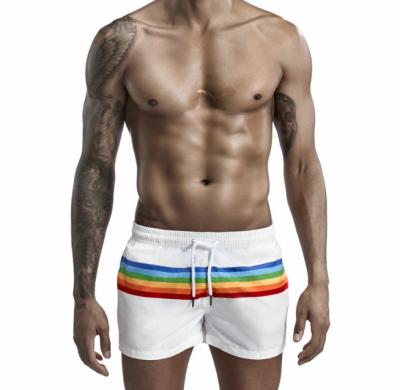 China Breathable Rainbow Print Sports Casual Running Trunks Mens Beach Quick Dry Breathable Pants for sale