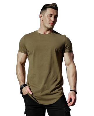 China Anti-wrinkle sports and leisure workout cotton loose without logo O-neck short sleeve T-shirt men's for sale