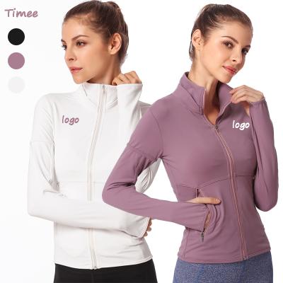 China High Quality Fitness Breathable Outdoor Girls Drop Thin Jacket Yoga Plus Size Sports Jackets Women Gym Jacket for sale