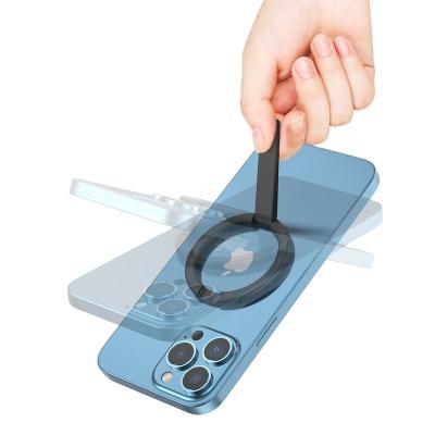 China Portable Magnetic Ring Holder Stand For Mobile Phone Back Finger Grip Adjustable Aluminum Bracket Mount iPhone 14 for sale