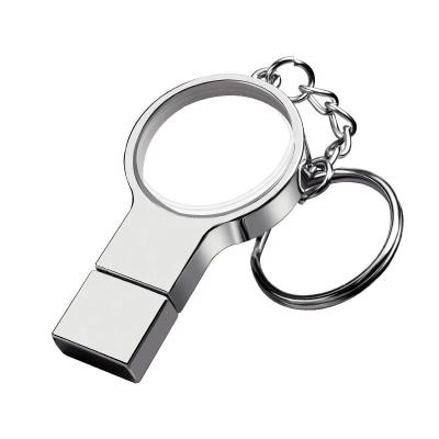 China Customized: for Company Metal Acrylic USB Memory Disk with Customized LED LOGO Stick Keyring USB Flash Drive for Company Promotion for sale