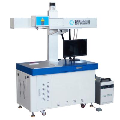 China Large Area Water Cooled Dynamics PVC CO2 Laser Marking Rubber Wood Plastic Machine for sale