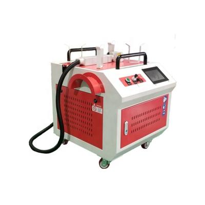 China Portable Stainless Steel 100W Rust Paint Graffiti Laser Rust Remover Fiber Laser Cleaning Machine for sale