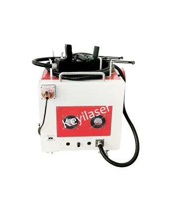 China 100W Outdoor Rust Clean Fiber Laser Machine Handheld Rust Oil Paint Laser Remover Cleaning Machine for sale