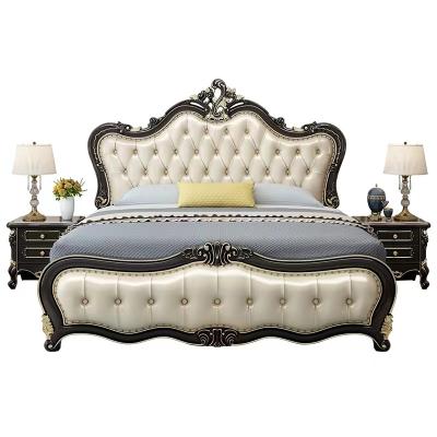 China French classic antique set of luxury European style solid wood bedroom furniture (size) adjustable for sale