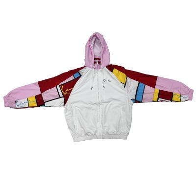 China Breathable high quality block trackjacket customization factory direct sales multicolor varsity jacket for sale