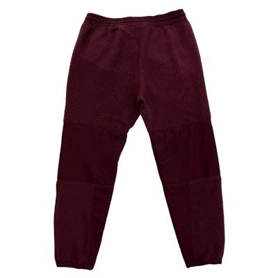 China Factory direct sales customization high quality nylon fabric patchwork sherpa fleece men pants anti-pilling for sale