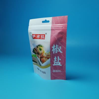 China Aseptic Custom Printed Ziplock Holder Up Pouch For Seasonings / Pepper / Anise Colors Food Grade Packaging Bags for sale