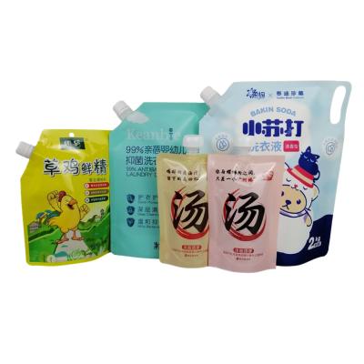 China Aseptic Customized Powder, Liquid, Particle, Paste Spout Stand Up Plastic Bag for sale