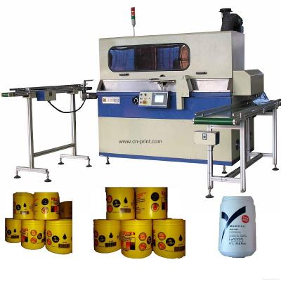 China Toys Automatic Screen Printing Machine Bottles Mechanical Screen Printer Full Conveyor With UV CURE 120AL LC for sale