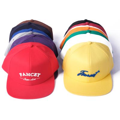 China Custom High Quality Wholesale COMMON Logo Plain Cotton Snapback Baseball Hat for sale